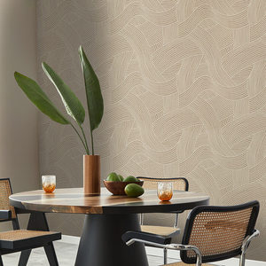 Belgravia Decor Maya Geometric Beige Wallpaper - 1726