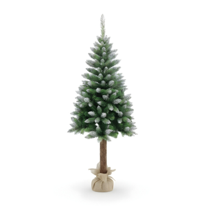 Árbol de Navidad Artificial Nevado Alpes con Base de Yute 150cm Dayron
