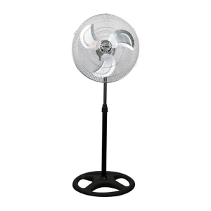 Ventilador de Pie 18" 45cm 75W 3 Velocidades Industrial Negro Thinia Home