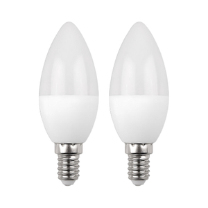 Pack 2 Bombillas LED Vela E14 7.4W Equi.60W 806lm 6000K 25000H 7hSevenOn Premium
