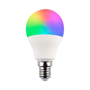 Bombilla LED Esférica Smart WiFi E14 5W Equi.35W 450lm RGBWW Regulable vía Smartphone/APP 25000H 7hSevenOn Premium