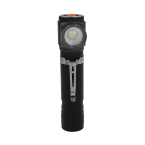Linterna LED Luz Lateral con USB y 4 Modos De Iluminación Negro/Plata 7500K 20000H 7hSevenOn
