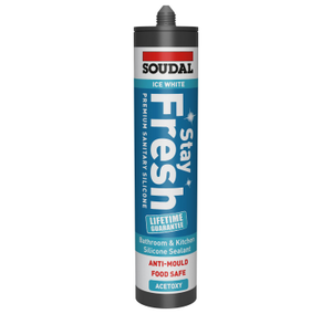 Soudal Icy White Stay Fresh Anti-Mould Silicone Sealant - 300ml