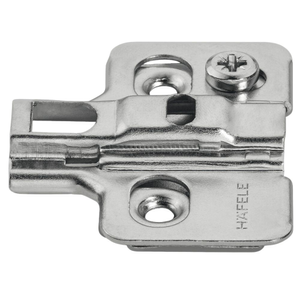 Hafele 4 mm Clip-on Mounting Plate Nickel Plated 