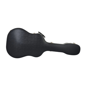 ABS Acoustic Dreadnought Hard Case - Black with Dark Blue Interior