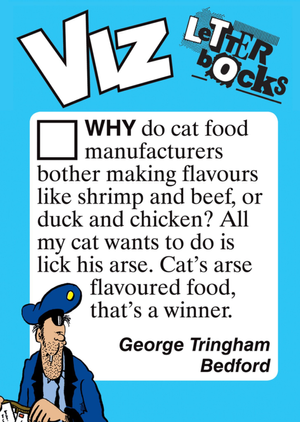Viz Letterbocks All My Cat Wants To Do Is Lick Hisâ€¦ Card
