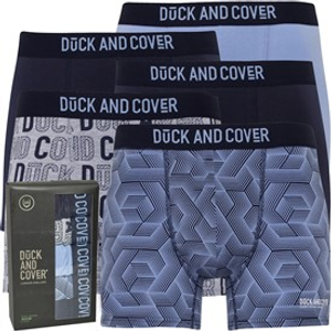 Duck And Cover Mens Quendle Five Pack Boxer Shorts Assorted
