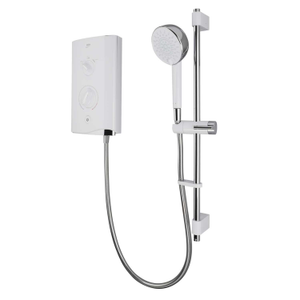 9kW Sport Electric Shower White / Chrome