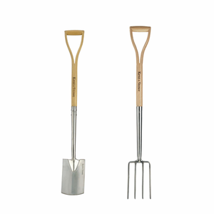 Kent & Stowe Stainless Steel Border Spade & Fork Set