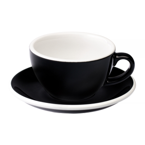 Loveramics Egg - Filiżanka i spodek Cappuccino 200 ml - Black 