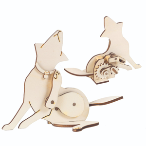 Timberkits Scratchy Dog Automaton Model Kit