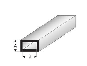Super Styrene Rectangular Tube
