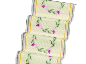 Pink Rose Stair Carpet for 12th Scale Dolls House