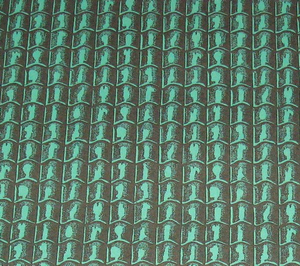 Green Roof Tiles Wallpaper for 12th Scale Dolls House