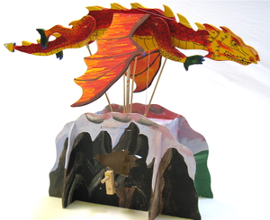 Pathfinders Make Your Own Flying Dragon Wooden Automata Kit