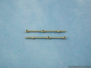 Caldercraft 2 Hole Brass Stanchions - 20mm 2 Hole Stanchions