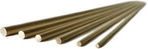 Metric Solid Brass Rod - 1.5mm X 1000mm (5)