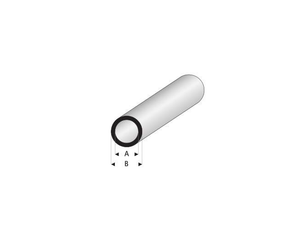 Super Styrene Round Tube - 18.00mm x 16.00mm x 330mm