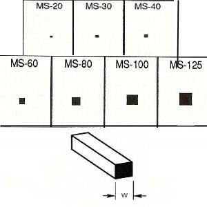 Plastruct Solid Square Rod - 1mm X 1mm X 250mm