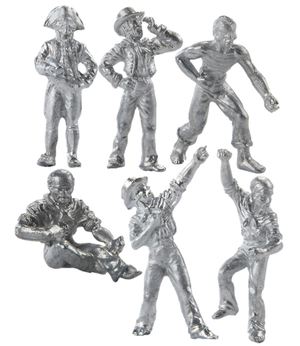 6 Metal Sailors 25mm