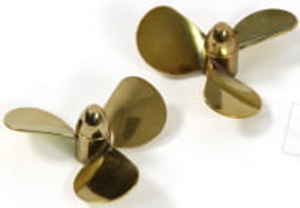 Raboesch Brass 3 Blade Propeller with M4 Thread Right Hand - 30mm Right Hand