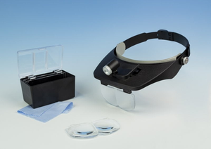 LED Headband Magnifier Kit with Bi-Plate Magnification