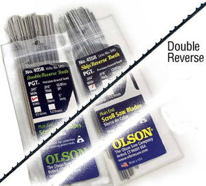 Olson PGT Double Reverse Tooth Scroll Saw Blade Multi Pack of 18