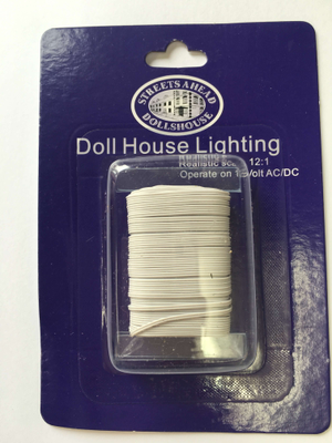 12V Twin Flex wire for 12th Scale Dolls House