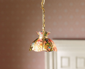 12V Hanging Tiffany Style Light for 12th Scale Dolls House