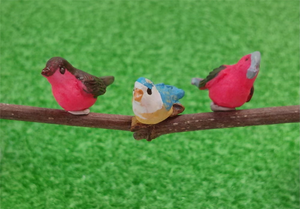 Set of 3 Birds for 12th Scale Dolls House
