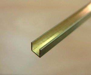 Albion Alloys Brass U Channel 305mm Length