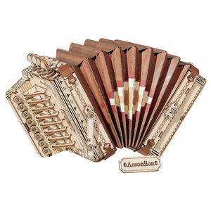 Rolife Accordion Wooden Model Kit