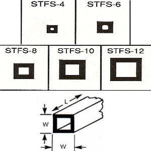 Plastruct Box Section - 9.5mm X 375mm