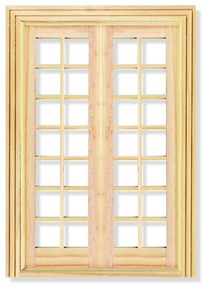 Deluxe Wooden French Doors for 12th Scale Dolls House