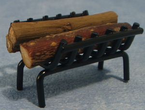 Logs in Holder for 12th Scale Dolls House