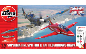 Airfix 1/72 Scale Best of British Spitfire and Hawk Model Kit