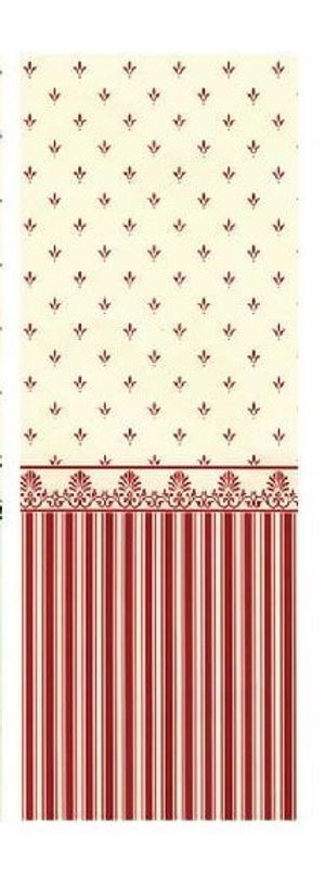 Grosvenor Red Wallpaper for 12th Scale Dolls House