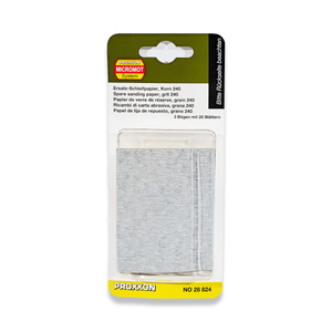Proxxon Sanding Paper Shapes 240 Grit Pack of 3 Sheets