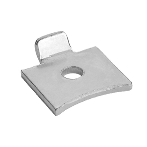 Shelf Stud for Flat Bookcase Strip Bright Zinc