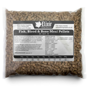 Fish, Blood &amp; Bone Pellets with added Poultry Manure (5-3.5-6) - 10kg, Polythene Bag