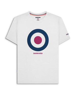 Lambretta Mens Target Short Sleeve T-Shirt - 2XL / White