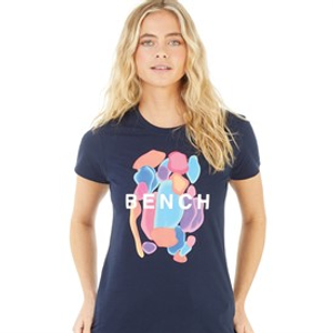 Bench Womens Umbra T-Shirt Navy