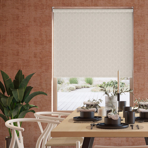 Beech Leaf (Blackout), Stone - Twist&Fit Roller Blind