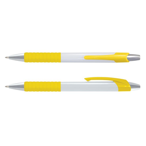 Cleo Soft Touch Retractable Ballpoint Pen with Chrome Trim