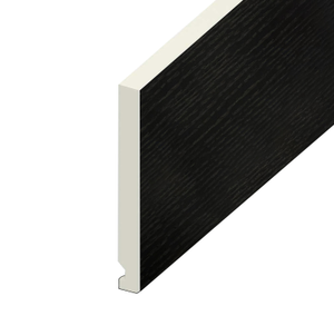 Eurocell uPVC Flat Fascia Board – Black Ash, 5m x 150mm