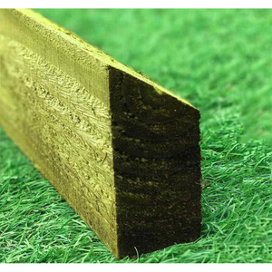 2.4M 125MM x 47MM (2EX) Cant Rail - Pressure Treated Green/Natural