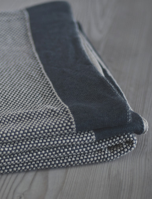 Framlingham Throw 130x170cm Grey & Oatmeal