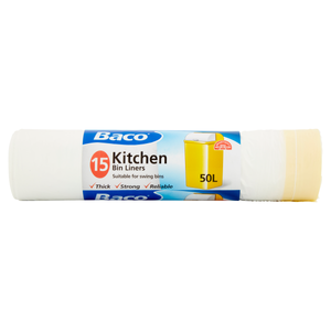 Baco 50Ltr Kitchen Bin Liners