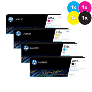 HP 416 Toner Cartridges Value Pack  - Includes: [1 x 416X Black, 1 x 416A Cyan, Magenta and Yellow]