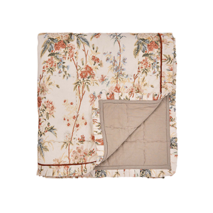 Lakeland Paradis Quilted Throw, Carmine